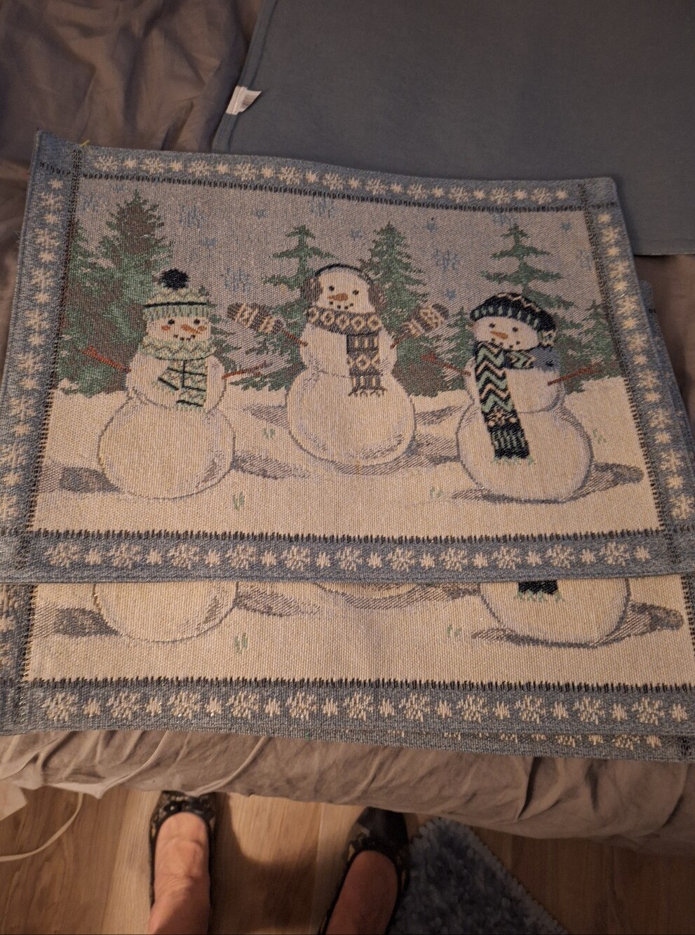 Holiday Snowman Place Mat Set Of 4